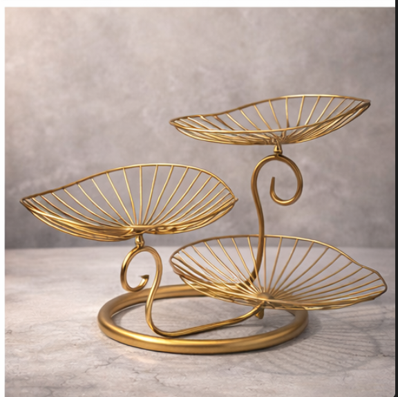 Gold Antelope Head Sculpture