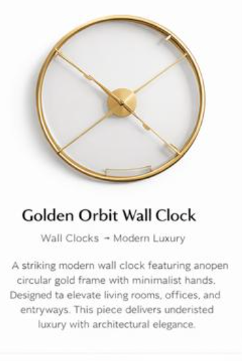Luxury Wall Clock